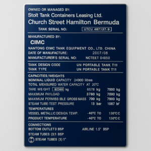 placa industrial grabada