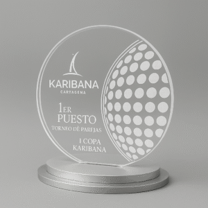 placa acrilica karibana